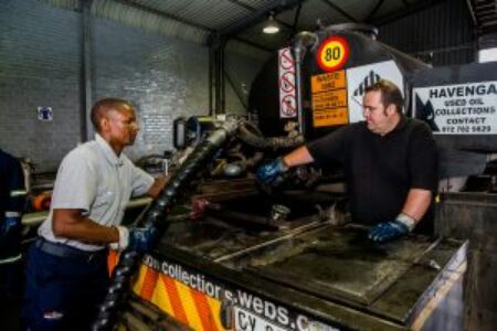 RECYCLING OIL CREATES EMPLOYMENT